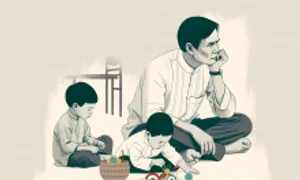 Cha đơn thân gồng gánh nuôi hai con và khoản nợ nửa tỷ đồng Cha đơn thân gồng gánh nuôi hai con và khoản nợ nửa tỷ đồng